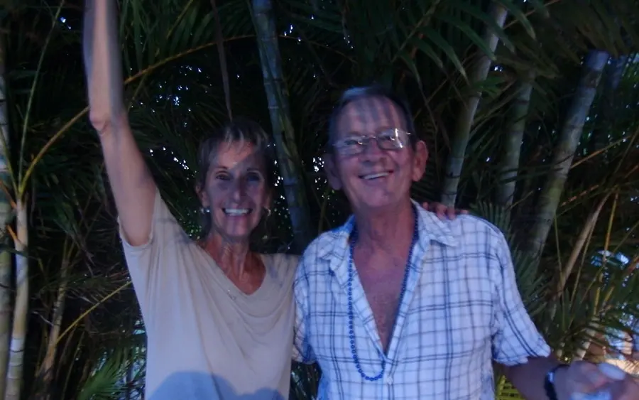 Axel and Connie on their honeymoon in Fort Myers Beach, 1990